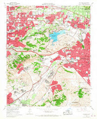 San Dimas California Historical topographic map, 1:24000 scale, 7.5 X 7.5 Minute, Year 1966