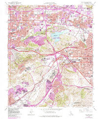 San Dimas California Historical topographic map, 1:24000 scale, 7.5 X 7.5 Minute, Year 1966
