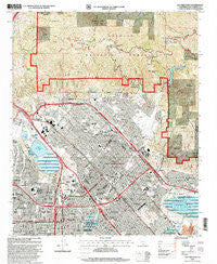 San Fernando California Historical topographic map, 1:24000 scale, 7.5 X 7.5 Minute, Year 1995