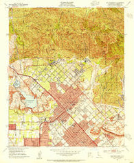 San Fernando California Historical topographic map, 1:24000 scale, 7.5 X 7.5 Minute, Year 1953