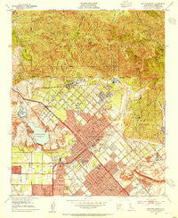 San Fernando California Historical topographic map, 1:24000 scale, 7.5 X 7.5 Minute, Year 1953