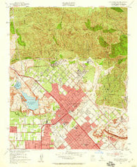 San Fernando California Historical topographic map, 1:24000 scale, 7.5 X 7.5 Minute, Year 1953