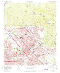 San Fernando California Historical topographic map, 1:24000 scale, 7.5 X 7.5 Minute, Year 1966