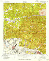 San Fernando California Historical topographic map, 1:62500 scale, 15 X 15 Minute, Year 1940