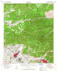 San Fernando California Historical topographic map, 1:62500 scale, 15 X 15 Minute, Year 1940