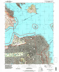 San Francisco North California Historical topographic map, 1:24000 scale, 7.5 X 7.5 Minute, Year 1993