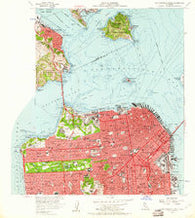 San Francisco North California Historical topographic map, 1:24000 scale, 7.5 X 7.5 Minute, Year 1956