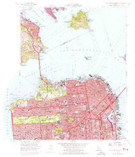 San Francisco North California Historical topographic map, 1:24000 scale, 7.5 X 7.5 Minute, Year 1956