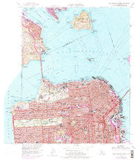 San Francisco North California Historical topographic map, 1:24000 scale, 7.5 X 7.5 Minute, Year 1956