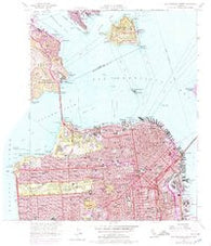 San Francisco North California Historical topographic map, 1:24000 scale, 7.5 X 7.5 Minute, Year 1956