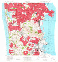 San Francisco South California Historical topographic map, 1:24000 scale, 7.5 X 7.5 Minute, Year 1956