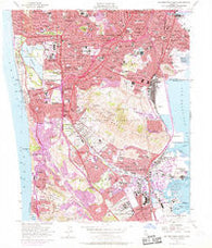San Francisco South California Historical topographic map, 1:24000 scale, 7.5 X 7.5 Minute, Year 1956