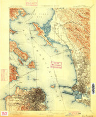 San Francisco California Historical topographic map, 1:62500 scale, 15 X 15 Minute, Year 1899