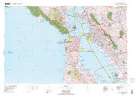San Francisco California Historical topographic map, 1:100000 scale, 30 X 60 Minute, Year 1978