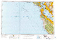 San Francisco California Historical topographic map, 1:250000 scale, 1 X 2 Degree, Year 1956