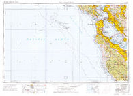 San Francisco California Historical topographic map, 1:250000 scale, 1 X 2 Degree, Year 1956