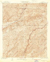 San Francisquito California Historical topographic map, 1:24000 scale, 7.5 X 7.5 Minute, Year 1937