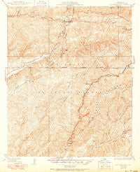 San Francisquito California Historical topographic map, 1:24000 scale, 7.5 X 7.5 Minute, Year 1937