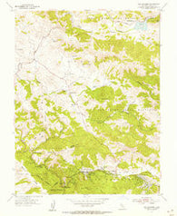 San Geronimo California Historical topographic map, 1:24000 scale, 7.5 X 7.5 Minute, Year 1954