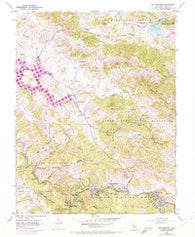 San Geronimo California Historical topographic map, 1:24000 scale, 7.5 X 7.5 Minute, Year 1954