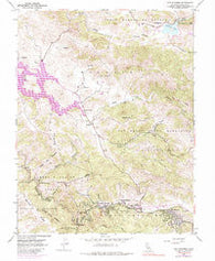 San Geronimo California Historical topographic map, 1:24000 scale, 7.5 X 7.5 Minute, Year 1954