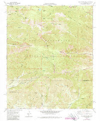 San Gorgonio Mtn California Historical topographic map, 1:24000 scale, 7.5 X 7.5 Minute, Year 1970