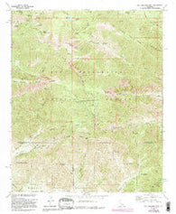 San Gorgonio Mtn California Historical topographic map, 1:24000 scale, 7.5 X 7.5 Minute, Year 1970