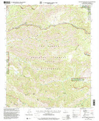 San Guillermo Mountain California Historical topographic map, 1:24000 scale, 7.5 X 7.5 Minute, Year 1995