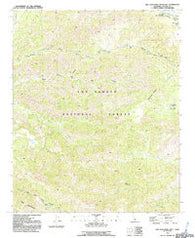 San Guillermo Mtn California Historical topographic map, 1:24000 scale, 7.5 X 7.5 Minute, Year 1991