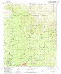 San Jacinto Peak California Historical topographic map, 1:24000 scale, 7.5 X 7.5 Minute, Year 1981