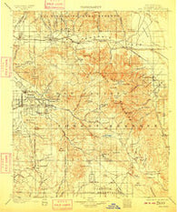 San Jacinto California Historical topographic map, 1:125000 scale, 30 X 30 Minute, Year 1901