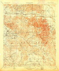 San Jacinto California Historical topographic map, 1:125000 scale, 30 X 30 Minute, Year 1901