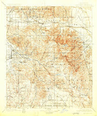 San Jacinto California Historical topographic map, 1:125000 scale, 30 X 30 Minute, Year 1901