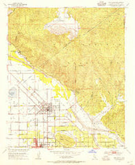 San Jacinto California Historical topographic map, 1:24000 scale, 7.5 X 7.5 Minute, Year 1953