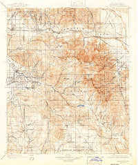 San Jacinto California Historical topographic map, 1:125000 scale, 30 X 30 Minute, Year 1901
