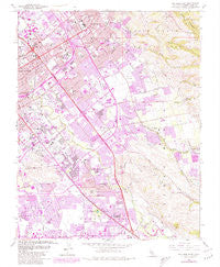 San Jose East California Historical topographic map, 1:24000 scale, 7.5 X 7.5 Minute, Year 1961