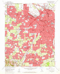 San Jose West California Historical topographic map, 1:24000 scale, 7.5 X 7.5 Minute, Year 1961