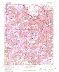 San Jose West California Historical topographic map, 1:24000 scale, 7.5 X 7.5 Minute, Year 1961