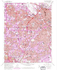 San Jose West California Historical topographic map, 1:24000 scale, 7.5 X 7.5 Minute, Year 1961