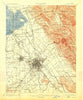 San Jose California Historical topographic map, 1:62500 scale, 15 X 15 Minute, Year 1899