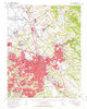 San Jose California Historical topographic map, 1:62500 scale, 15 X 15 Minute, Year 1961