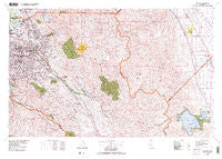 San Jose California Historical topographic map, 1:100000 scale, 30 X 60 Minute, Year 1978