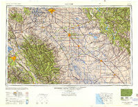 San Jose California Historical topographic map, 1:250000 scale, 1 X 2 Degree, Year 1947