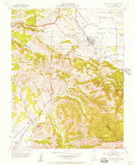 San Juan Bautista California Historical topographic map, 1:24000 scale, 7.5 X 7.5 Minute, Year 1955