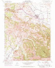 San Juan Bautista California Historical topographic map, 1:24000 scale, 7.5 X 7.5 Minute, Year 1955