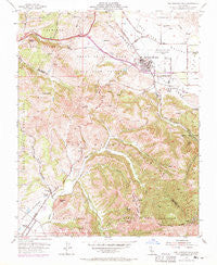 San Juan Bautista California Historical topographic map, 1:24000 scale, 7.5 X 7.5 Minute, Year 1955