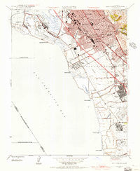 San Leandro California Historical topographic map, 1:24000 scale, 7.5 X 7.5 Minute, Year 1947