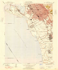 San Leandro California Historical topographic map, 1:24000 scale, 7.5 X 7.5 Minute, Year 1948