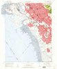 San Leandro California Historical topographic map, 1:24000 scale, 7.5 X 7.5 Minute, Year 1959