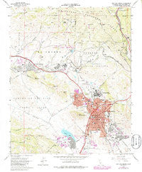 San Luis Obispo California Historical topographic map, 1:24000 scale, 7.5 X 7.5 Minute, Year 1965